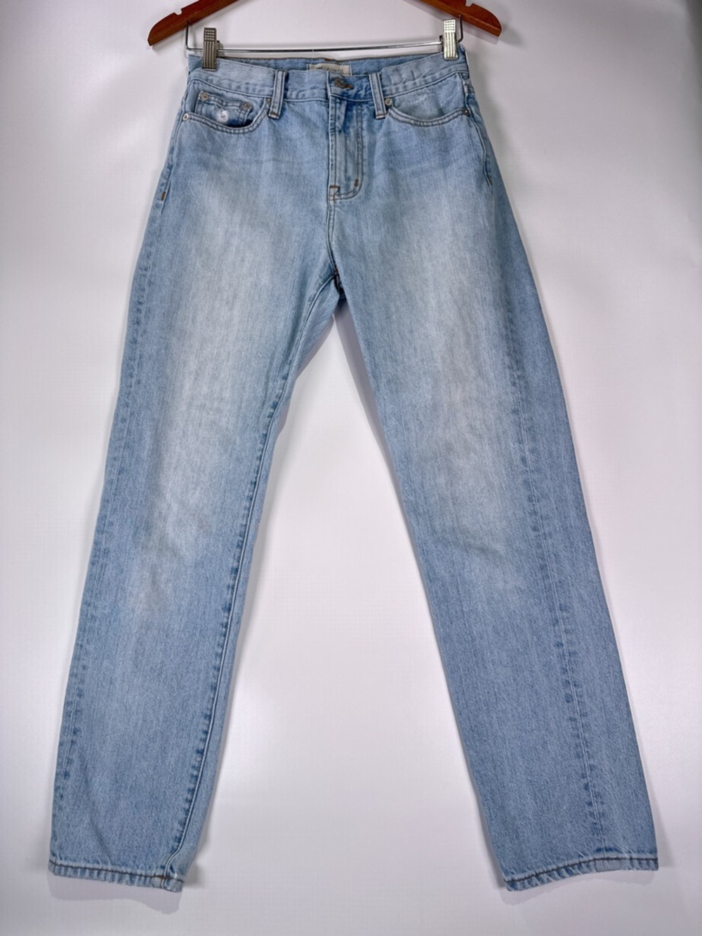 Madewell The Perfect Summer Jean High Rise Distressed Cotton Light Wash Denim 26 - Picture 2 of 13